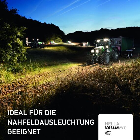 HELLA Valuefit S3000 LED Arbeitsscheinwerfer mit Positionslicht 12 - 24 Volt - 3000 echte Lumen - IP67 wasserdicht - Offroad Scheinwerfer für Traktor SUV UTV ATV - 1GA 357 109-031
