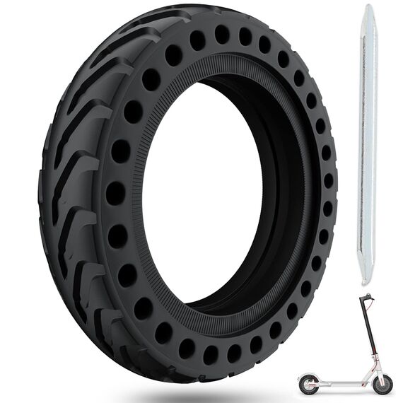 OUXI 8,5 Zoll E Scooter Solid Reifen, 8 1/2 Vollgummireifen,50/75-6.1 Schlauchlose Vollgummireifen für Xiaomi 1S /Pro 2/M365/M365 Pro/3/3 Lite/Essential und alle 8,5 Zoll Scooter Reifen