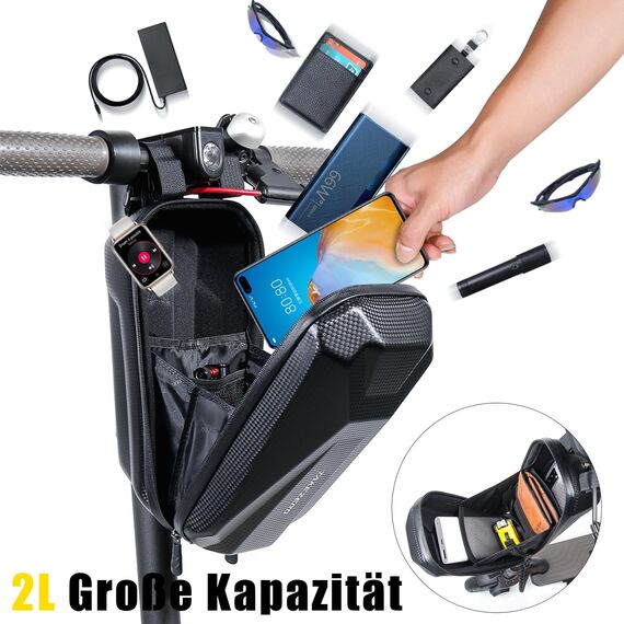 Faireach Scooter Tasche für Roller, Rollertasche Front Tube Bag Groß Lenkertasche Wasserfest, Vordertasche für Elektroroller Xiaomi MI Mijia M365 Sedway Ninebot E ES1/ES2/ES3/ES4