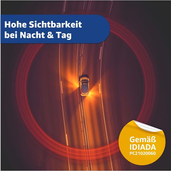 V16 Warnleuchte - Auto & PKW EU Zulassung nach IDADA 21020060 - Warndreieck & Pannendreieck 2026 (V16 Warnleuchte)