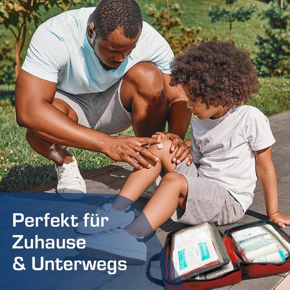 Active Era Erste Hilfe Set, 90-teilige Premium Erste Hilfe Tasche - Verbandskasten inkl. Sofort Kühlpacks, Augenspülung, Verbandsmaterial, Rettungsdecke für Zuhause, Büro - First Aid Kit ISO 13485