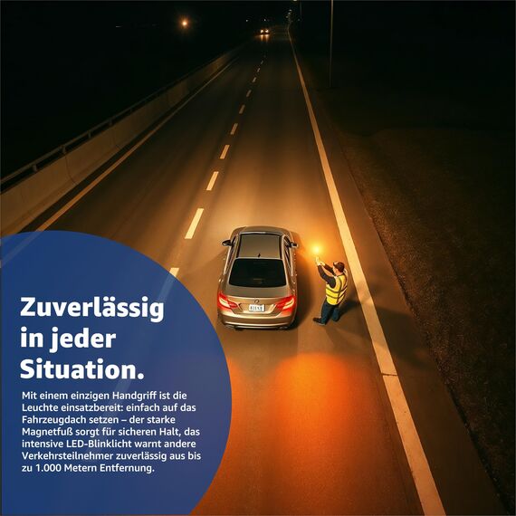 V16 Warnleuchte - Auto & PKW EU Zulassung nach IDADA 21020060 - Warndreieck & Pannendreieck 2026 (V16 Warnleuchte)