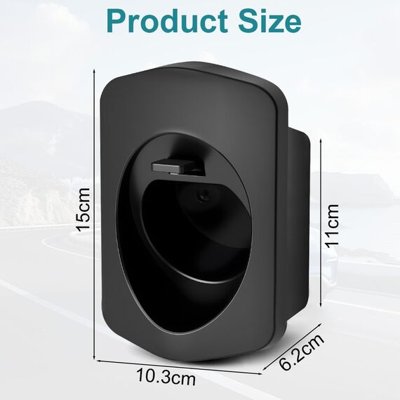 Adiwo Typ 2 Wandhalterung Ladekabel, Wallbox Ladekabel Typ 2 Wandhalterung, Type 2 Ladekabeln Steckerhalter, EV Ladegerät Halter für Type 2 Ladestation Kabel Ladegerät, Wallbox Zubehör, Mit Schnalle