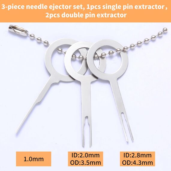 HMSQD 82 Stk Auspinnwerkzeug KFZ Set, Automotive Terminal Removal Tool Kit, Entriegelungswerkzeug Kfz Stecker Klemmen Ausbauwerkzeug für die meisten Kabelstecker, Kabelbaum Terminal Spezialwerkzeug