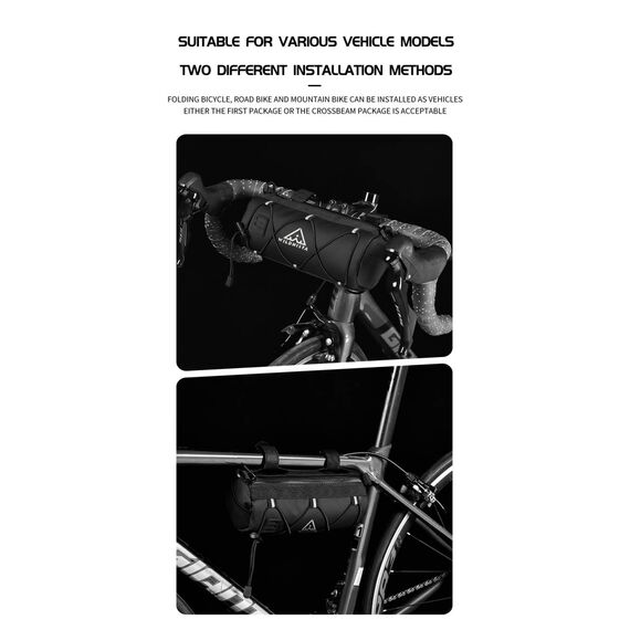 Wildnista - Lenkertasche Fahrrad, Wasserabweisende Fahrradtasche, Lenkertasche für Renn- Gravel- Mountainbike