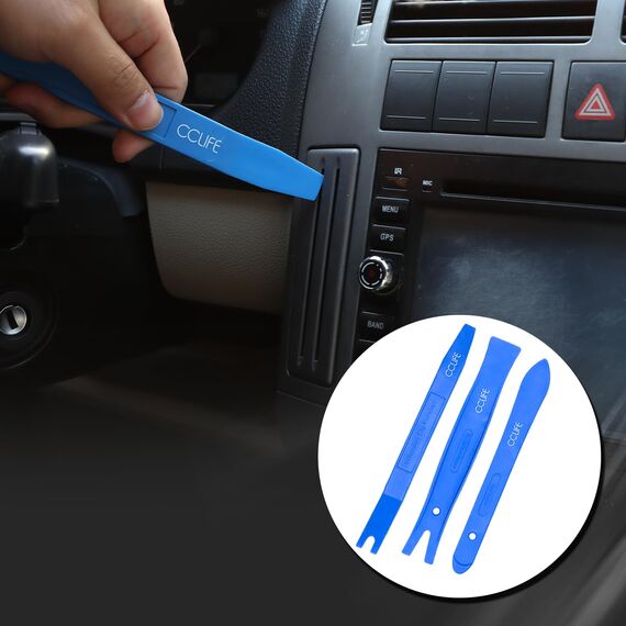 CCLIFE 12tlg Auto Demontage Werkzeug Set PP PA+ Zierleistenkeile Innenraum Verkleidung Türverkleidung