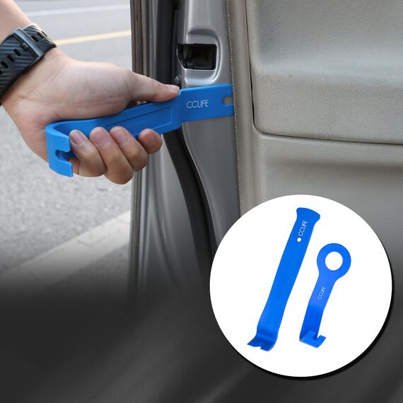 CCLIFE 12tlg Auto Demontage Werkzeug Set PP PA+ Zierleistenkeile Innenraum Verkleidung Türverkleidung