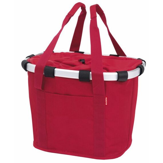 KlickFix Unisex Brašna na řidítka skládací koš jízdní kolo Reisenthel City tasche, Red, 35 x 28 5 cm EU
