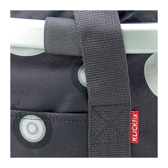 KLICKfix Unisex Fahrradtasche, bubbles anthra, 0303BA, 35 x 28 x 5 cm, Bubble Anthracite