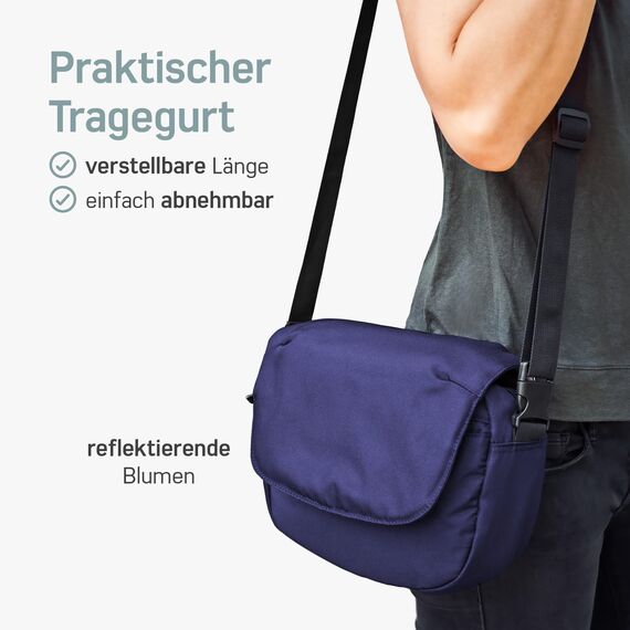 Borgen KLICKfix Lenkertasche Fahrrad - 5l Wasserabweisende und geräumige Fahrrad Lenkertasche - Bike Bag E-Bike, MTB, Citybike, Rennrad - 2in1 Tragetasche Dank abnehmbarem Gurt - Fahrradtasche Lenker
