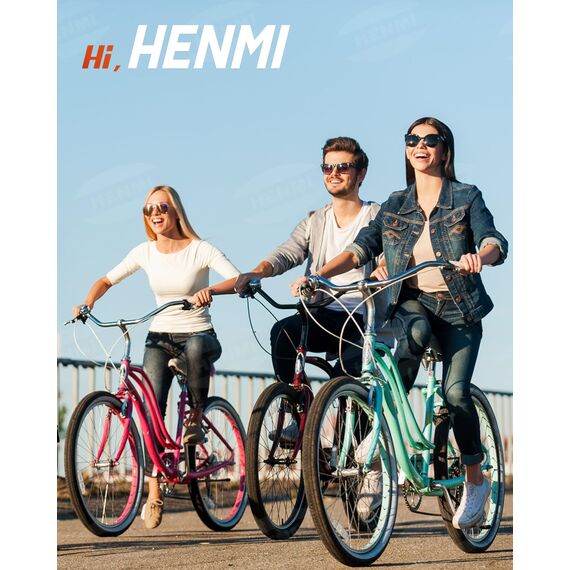 HENMI Handyhalterung Fahrrad Wasserdicht Tasche für 4.7-7 Zoll Smartphone Handyhalter Fahrrad mit Regenschutz 360°Drehbarem Fahrradtasche Handy für Rennrad, Ebikes, Motorrad