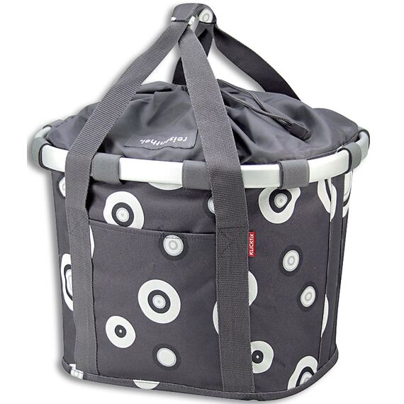 KLICKfix Unisex Fahrradtasche, bubbles anthra, 0303BA, 35 x 28 x 5 cm, Bubble Anthracite