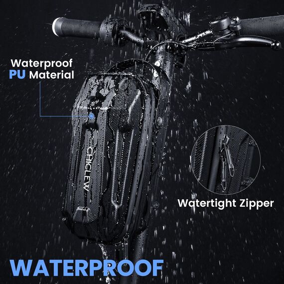 CHICLEW 3L Große Kapazität Scooter Tasche, Schnellverschluss wasserdichte E Roller Tasche, Tragbare Lenkertasche Escooter für Xiaomi Mijia Sedway Ninebot E Scooter