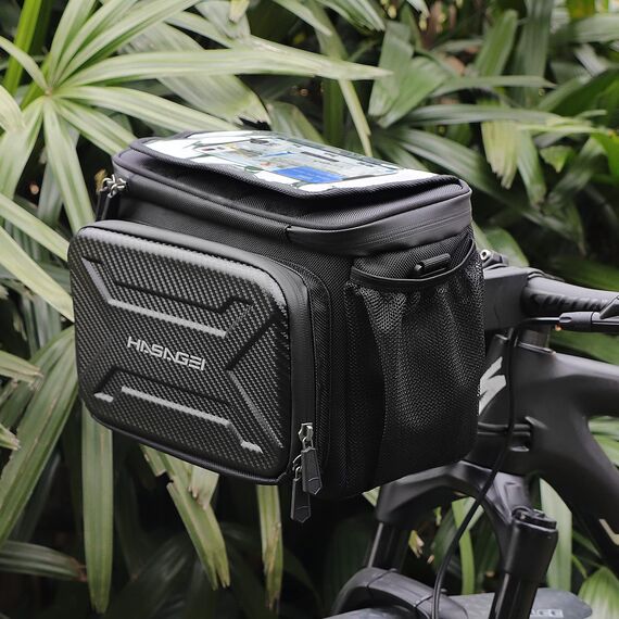 HASAGEI Fahrradtasche,Lenkertasche Fahrrad,mit Lenkeradapter FüR Fahrrad,Ebike und ElektrofahrräDer, 6L Fahrradkorb Vorne,Wasserdicht Lenkertaschen
