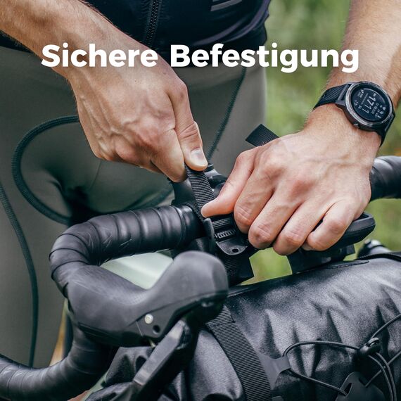 Rovativ® Bikepacking Lenkertasche [9,5 Liter] 100% Wasserdicht - Lenkerrolle - extra Fester Halt - Robustes TPU-Gewebe - für Gravelbike, Rennrad, MTB