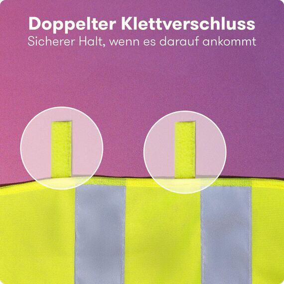PURAHELP Warnwesten Auto 5er 4+1 Set Europaweit gültig nach EN ISO 20471 - Inkl. Eiskratzer - Reflektierende Warnweste Auto inkl. Kinderweste - Reflektierende Warnweste Auto