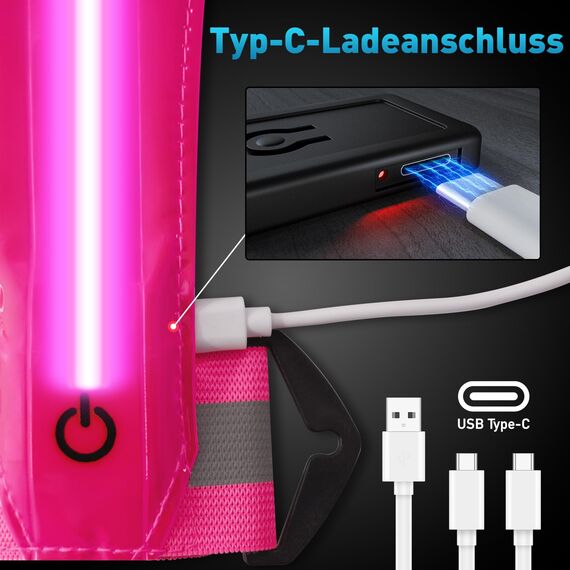 Topward Warnweste Sicherheitsweste für Fahrrad Auto Laufweste Joggen, High-Vis reflektierende Warnweste für optimale Sichtbarkeit, Damen Herren Kinder warnwesten, LEDs Tag und Nacht Motorrad Radfahren