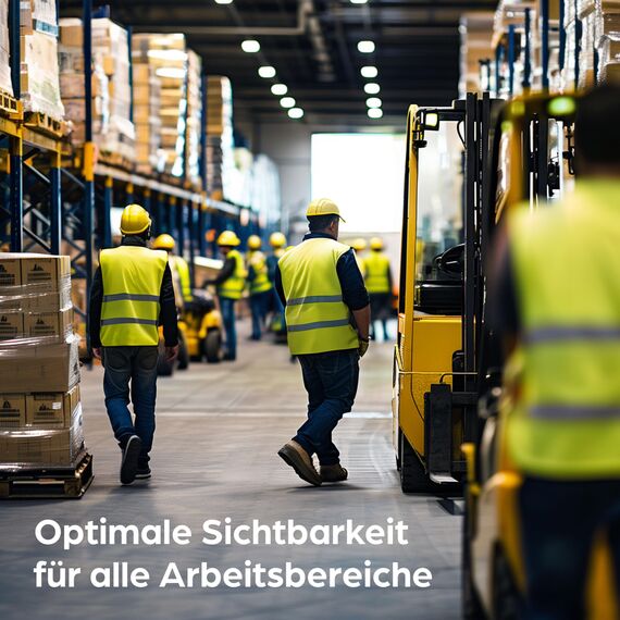 Prowiste 4 Warnwesten Auto Set mit Tasche – Europaweit gültig nach EN ISO 20471 - Stark Reflektierende Warnweste – Sicherheitsweste Gelb Warnschutzweste - KFZ Auto Zubehör - Safety Vest