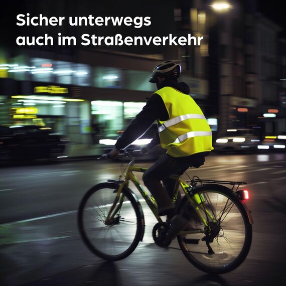 Prowiste 4 Warnwesten Auto Set mit Tasche – Europaweit gültig nach EN ISO 20471 - Stark Reflektierende Warnweste – Sicherheitsweste Gelb Warnschutzweste - KFZ Auto Zubehör - Safety Vest