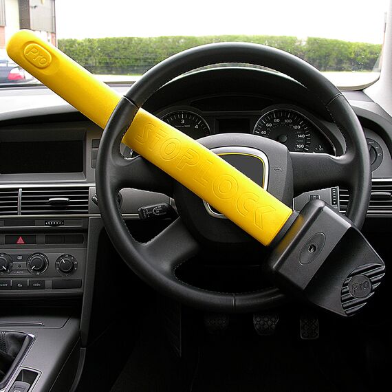 Stoplock Tastenfeld Pro Lenkrad-Wegfahrsperre HG 149-00 - Diebstahlsicherung für Pkw und andere Fahrzeuge, Schwarz