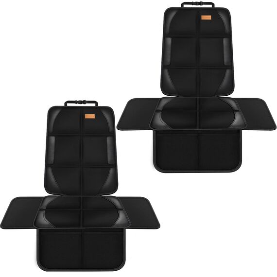 Bacgnyer Autositzschutz, 2er-Pack Autositzschoner 600D, Kindersitz Unterlagen für Auto, Wasserdicht, Langlebig, rutschfeste RüCkseite, Kindersitzschutz, Geeignet für Babys, Kleinkinder, Kinder