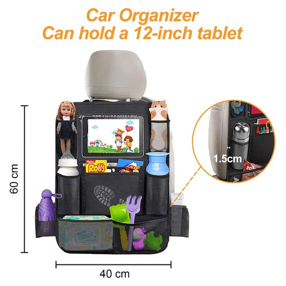 Newaner Auto Rückenlehne Schutz Unterstützung Multi Pocket Organisator, Oxford Tuch verhindern Kick Auto Rücksitz großen Veranstalter, Kinder, Veranstalter und Car Back Seat Organiser