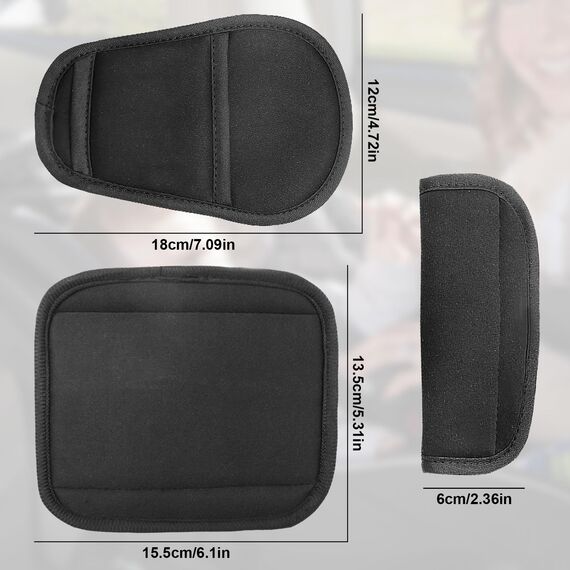 Gurtpolster Kinder 3 Pads Set Gurtpolster Universal Baby Autositz Gurtbezüge Kinderwagen Sicherheitsgurt Kissen für Neugeborene Baby Sicherheitsgurt Schulterpolster für Babyschale Autositz
