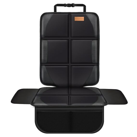 Bacgnyer 600D Autositzschutz, Kindersitzschutz, GroßEr autositzschoner, Wasserdichter Stoff, Dicke Polsterung und Aufbewahrungstaschen, kindersitzunterlage Auto für Babys, Haustiere, Schwarze