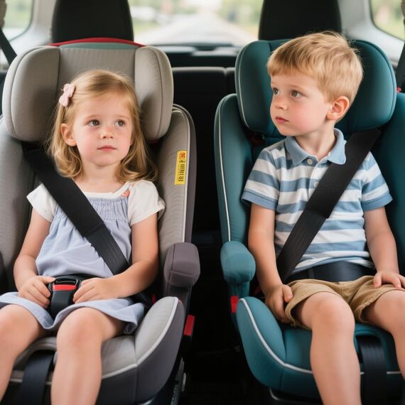 Alaoo 2 Stück Gurtpolster Auto Kinder, Auto Sicherheitsgurt Schulterpolster, Gürtelkissen Schutzkissen für Kinderwagen Autositz Gurtpolster Bezug (Eisseide）
