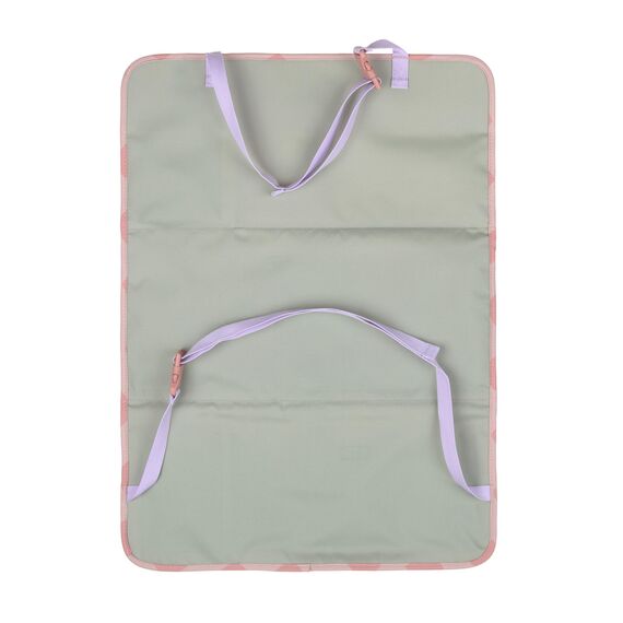 LÄSSIG Autoorganizer Autorücksitzorganizer Rücksitztasche für Auto zum Hängen zusammenklappbar/Car Wrap-to-Go Pattern Party Rose