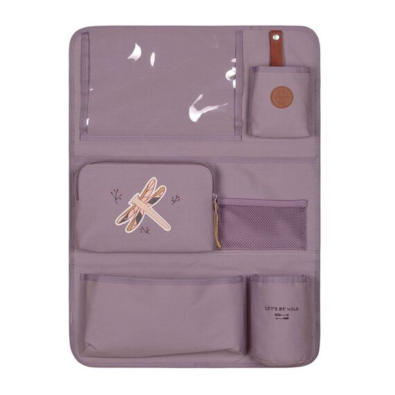 LÄSSIG Autoorganizer Autorücksitzorganizer Rücksitztasche für Auto zum Hängen zusammenklappbar/Car Wrap-to-Go Adventure Dragonfly