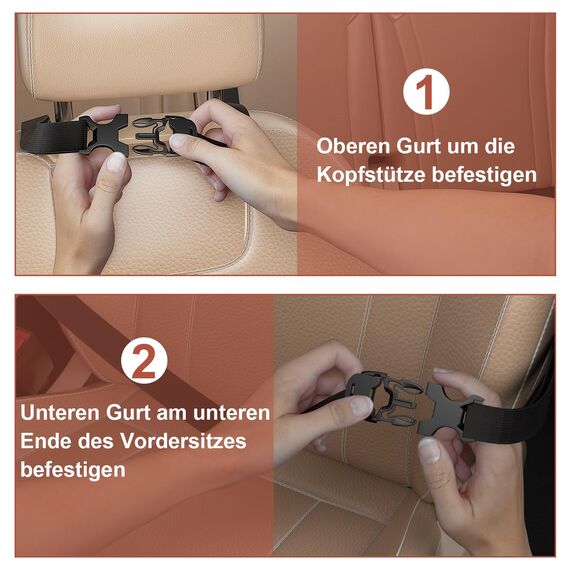 Oneyus Autositz Organizer, Auto Organizer, Große Rückenlehnenschutz, Auto Kinder Multifunktional Wasserdicht, 600D Oxford Rücksitz Organizer für bis zu 11-Zoll Tablet