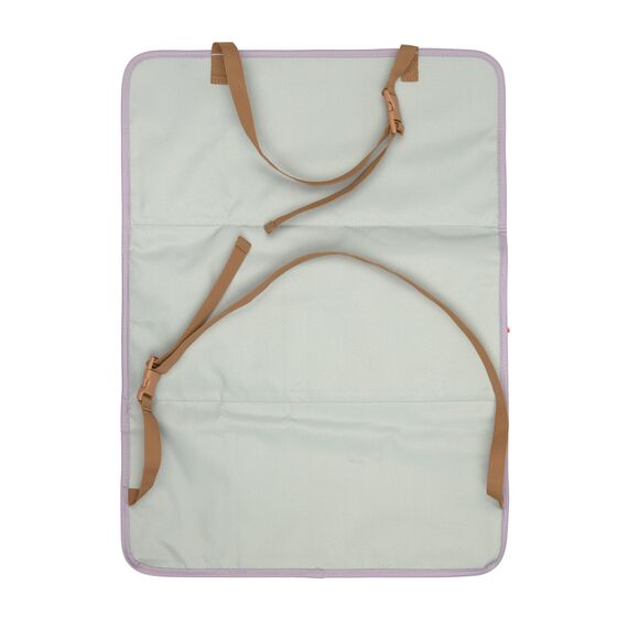 LÄSSIG Autoorganizer Autorücksitzorganizer Rücksitztasche für Auto zum Hängen zusammenklappbar/Car Wrap-to-Go Lilac