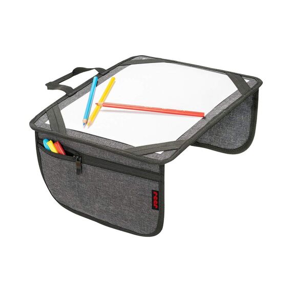 reer Travelkid Play Malunterlage | Mal- und Spielunterlage für unterwegs | XXL Unterlage: 24 x 26 cm | wasserabweisend | schmutzabweisend | Reise-Tablett für Reisen mit dem Auto