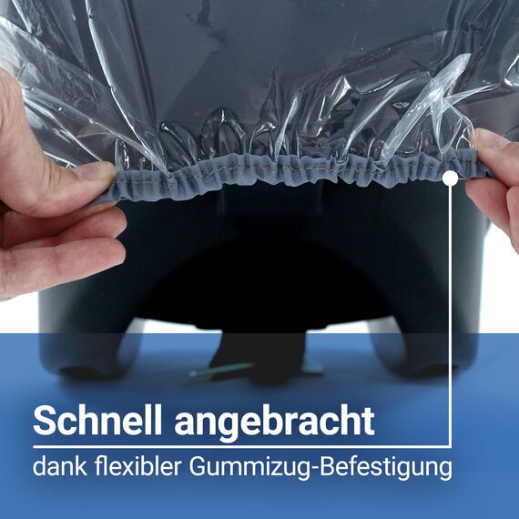 Zamboo Premium Regenschutz Babyschale mit großem Reißverschluss Fenster (z.B. passend für Maxi-Cosi, Cybex, Römer), Universal Regenverdeck für idealen Schutz und schnellen Kontakt - Transparent