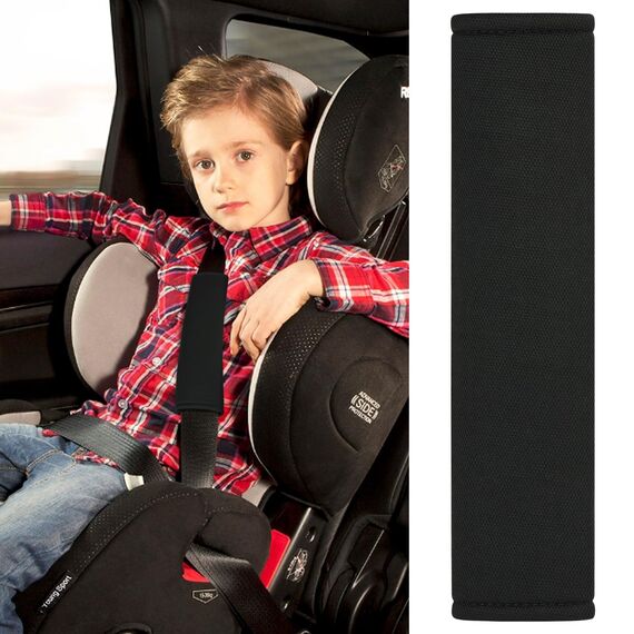 Alaoo 2 Stück Gurtpolster Auto Kinder, Auto Sicherheitsgurt Schulterpolster, Gürtelkissen Schutzkissen für Kinderwagen Autositz Gurtpolster Bezug (Eisseide）