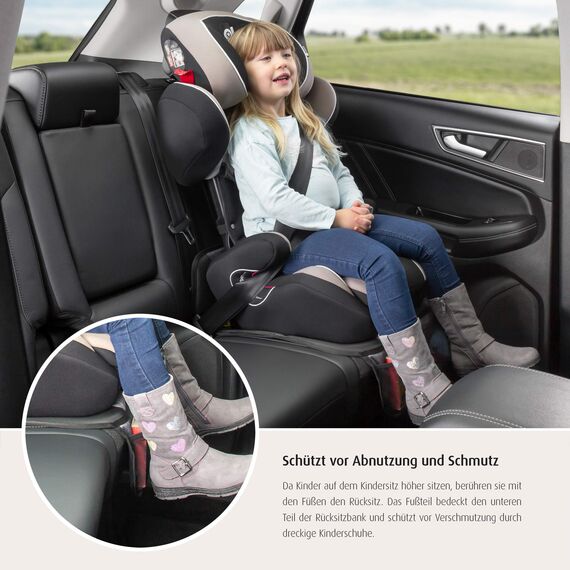 reer Kindersitz-Unterlage TravelKid Protect, rutschfeste Unterlage, ISOFIX geeignet, für alle herkömmlichen Modelle, grau