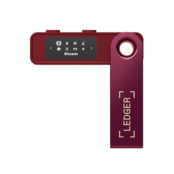 Ledger Nano S Plus – Krypto-Hardware-Wallet – Unkomplizierte Einsteiger-Wallet mit allem, was du zum Schutz deines Vermögens brauchst – Karmesinmagenta