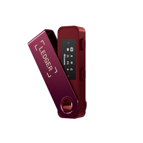 Ledger Nano S Plus – Krypto-Hardware-Wallet – Unkomplizierte Einsteiger-Wallet mit allem, was du zum Schutz deines Vermögens brauchst – Karmesinmagenta