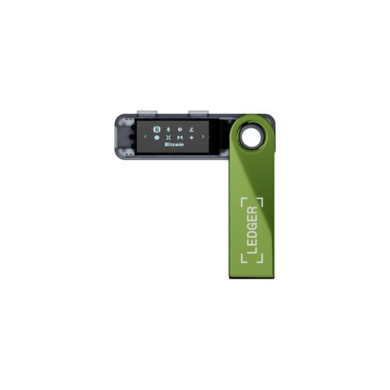 Ledger Nano S Plus – Krypto-Hardware-Wallet – Unkomplizierte Einsteiger-Wallet mit allem, was du zum Schutz deines Vermögens brauchst – Oxidgrün