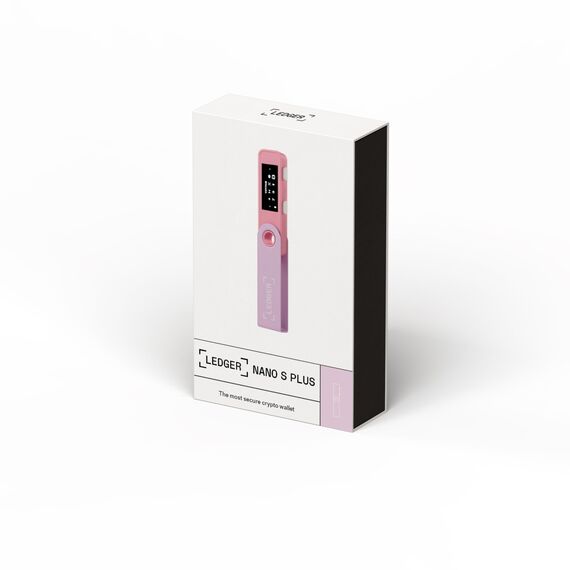 Ledger Nano S Plus – Krypto-Hardware-Wallet – Unkomplizierte Einsteiger-Wallet mit allem, was du zum Schutz deines Vermögens brauchst – Pastellpink