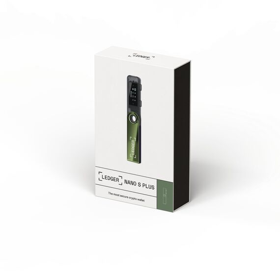 Ledger Nano S Plus – Krypto-Hardware-Wallet – Unkomplizierte Einsteiger-Wallet mit allem, was du zum Schutz deines Vermögens brauchst – Oxidgrün
