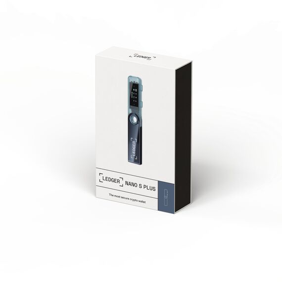 Ledger Nano S Plus – Krypto-Hardware-Wallet – Unkomplizierte Einsteiger-Wallet mit allem, was du zum Schutz deines Vermögens brauchst – Neptunblau