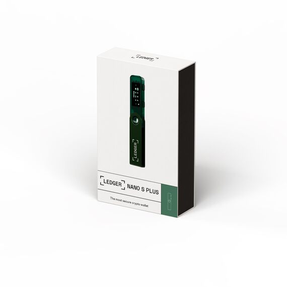 Ledger Nano S Plus – Krypto-Hardware-Wallet – Unkomplizierte Einsteiger-Wallet mit allem, was du zum Schutz deines Vermögens brauchst – Smaragdgrün