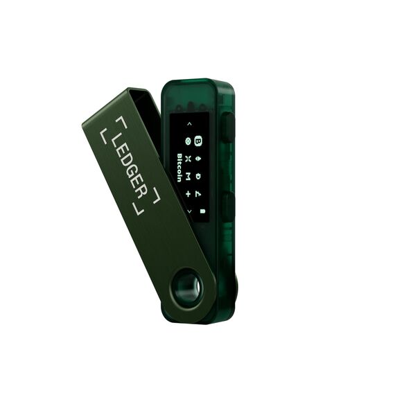 Ledger Nano S Plus – Krypto-Hardware-Wallet – Unkomplizierte Einsteiger-Wallet mit allem, was du zum Schutz deines Vermögens brauchst – Smaragdgrün