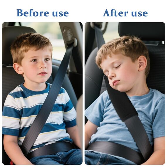 Alaoo 2 Stück Gurtpolster Auto Kinder, Auto Sicherheitsgurt Schulterpolster, Gürtelkissen Schutzkissen für Kinderwagen Autositz Gurtpolster Bezug (Flanell）