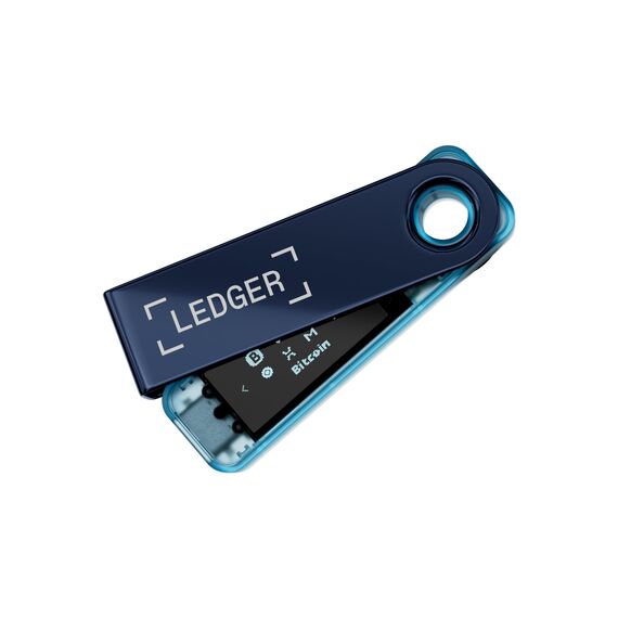 Ledger Nano S Plus – Krypto-Hardware-Wallet – Unkomplizierte Einsteiger-Wallet mit allem, was du zum Schutz deines Vermögens brauchst – Neptunblau