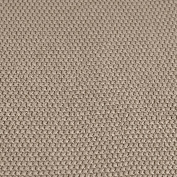 LÄSSIG Baby Strickdecke für Autositz Autositzdecke Einschlagdecke Babyschale 100% Bio-Baumwolle GOTS taupe
