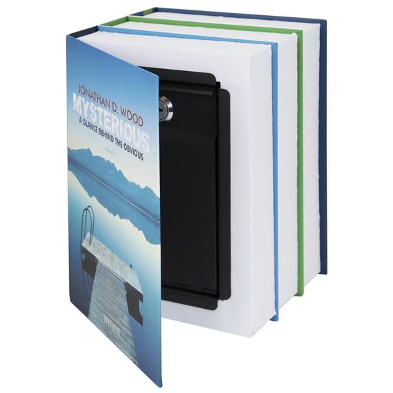 HMF 4312202 Buchkassette XL, Geldkassette Buchattrappe Geldversteck 22,0 x 13,0 x 15,0 cm
