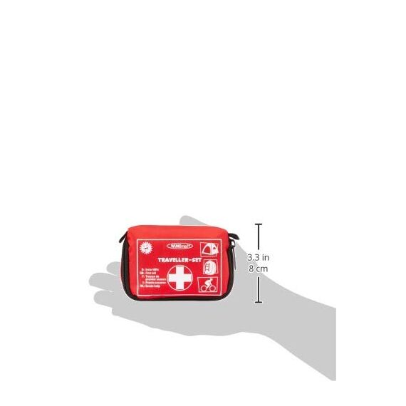 Ora-Tec Wundmed Erste Hilfe Set 32-teilig in praktische Etui mit Gürtelschlaufe, Mit Schere,